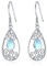 Mondstein Ohrringe Tropfen Boho Ohrhänger Silber 925 Filigrane Ohrring Mondscheinstein Schmuck