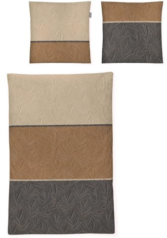 Irisette Flanell Bettwäsche Valerie Nude, 2 teilig: Bettbezug 140 x 200 cm Kopfkissenbezug 70 x 90 cm