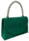 LeahWard Lace Top Handle Clutch Bag Chain Cross Body Handbags (Green Suede)