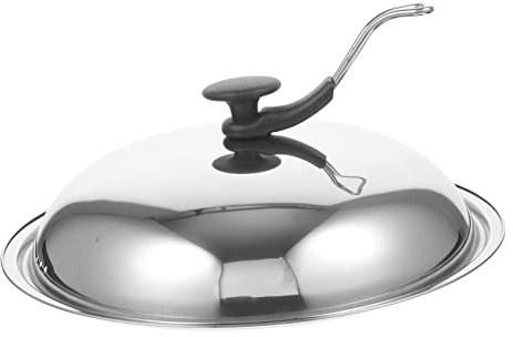 MAGICLULU cache-pot cuisson poêle à frire en inox couvercle poele poêle plate couvercle de casserole couvercles de casseroles Acier inoxydable Couverture métallique couverture de wok