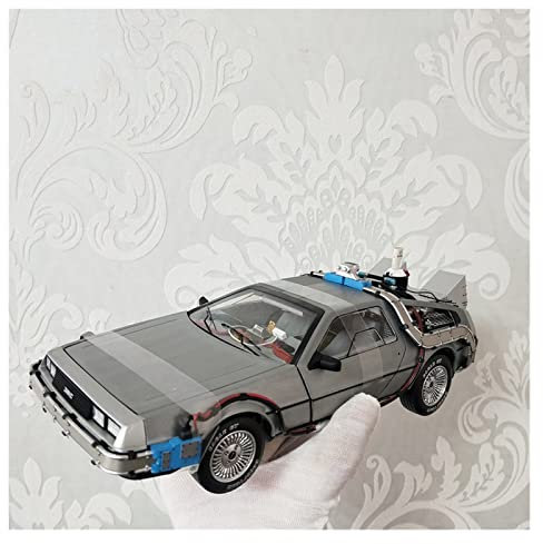 Motorfahrzeuge Replika Auto Für Delorean DMC-12 Fahrzeug 1:18 Teil 3 Zeitmaschine Automodell Zurück In Die Zukunft Puppe Spielzeug Szene Ornamente Originalgetreue Nachbildung (Color : D)
