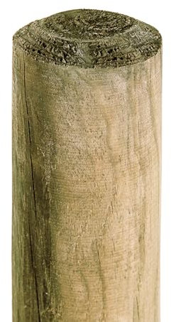 HaGa Holzpfahl - 5cmØ | 125cm Höhe | 1 Stk. - Rundholz Pfahl aus Kiefer für Zaun - Weidezaunpfähle - Zaunelemente für Holzzaun, Hundezaun, Weidezaun, Gartenzaun
