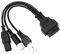CGEAMDY 3 4 6-Pin Auf 16-Pin OBD2 Adapter Stecker Diagnosekabel, Motorrad-Scanner OBD2-Adapter, 3 4 6-Poliges OBD2-Diagnosekabel OBD-Fehlercode-Lesegerät-Adapter