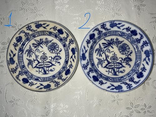 19 cm Teller, Zwiebelmuster, Villeroy und B o c h Dresden vor 1945