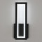Osairous Lámpara de Pared LED Interior, Apliques de Pared 16W 1800LM, Luz de Pared Negro Moderna en Acrílico, Iluminación de Pared Dormitorio Blanco Frio 6500K para Sala de Estar Pasillo Escalera 32CM