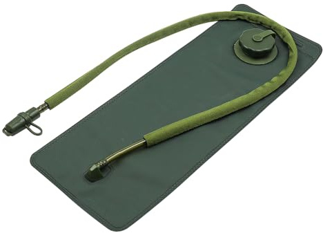 Alnicov Water Bladder 3L Military Green Water Storage Bladder Bag Hydration Bladder with Insulated Tube for Running Backpack Outdoor Hiking Camping Running Cycling