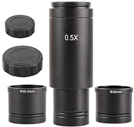 Fokussierbares Mikroskop C-Mount 30/30,5 mm Adapter Trinokular Reduzieren Objektiv CCD Kamera Adapter Geeignet für Olympus-Mikroskopadapter Objektiv Fernglas Fokusverstellbare Kamera-Installation