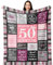 Yesbird 50 Geburtstag Frauen, 50 Geburtstag Deko, 50. Geburtstag Frauen, Geschenke zum 50 Geburtstag Frau, Geschenk 50. Geburtstag Frau Decke 200x150CM
