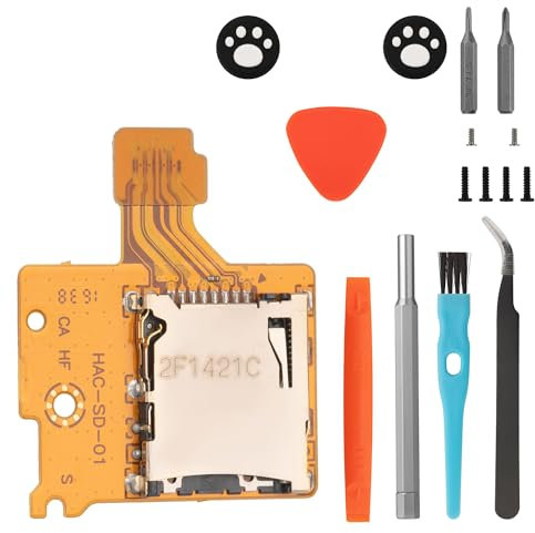 Benseager Micro SD Card Reader Replacement for Nintendo Switch (HAC-SD-01), TF Slot Card Reader Repair Kit for NS Console