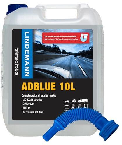 Lindemann Adblue 10L - Avec Bec Verseur (Derrière L'étiquette) - ISO 22241 - UREA AUS32 Grade - Pour Toutes Les Voitures - Ad Blue - Ad-Blue - Ad Blues Liquide (2)