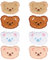 12 Pieces Bear Embroidery Patches, Cute Bear Iron-On Patches, Sewing Patches, Clothing Repair Patches, Suitable for T-Shirts, Jeans, Hats, Backpacks