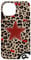 iPhone 15 Star & Cherry 8 Ball Y2K On Cheetah Leopard Print Case