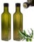mikken 2 bottiglie di olio da 250 ml, con beccuccio, colore verde/marrone, con etichette