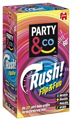 Party & Co. Rush – Lustiges Brettspiel für Erwachsene, Kartenspiel | Ab 16 Jahren, 2–10 Spieler