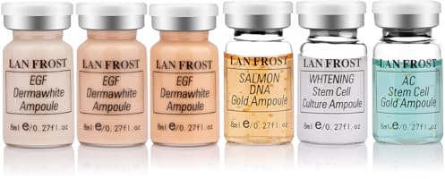 BB Facial Glow Starter Kit Hyaluronsäure Serum Foundation Skincare Mix Kit 0.27oz Hyaluronsäure Ampulle und Essence Foundation 6 Fläschchen Glow Pigment Skincare Kit