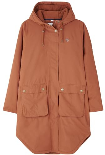 LightHouse Imogen Women's Waterproof Coat - Highly Breathable 3000gsm - Windproof, Fleece-Lined, Relaxed Fit, Taped Seams - Rust - Size 14