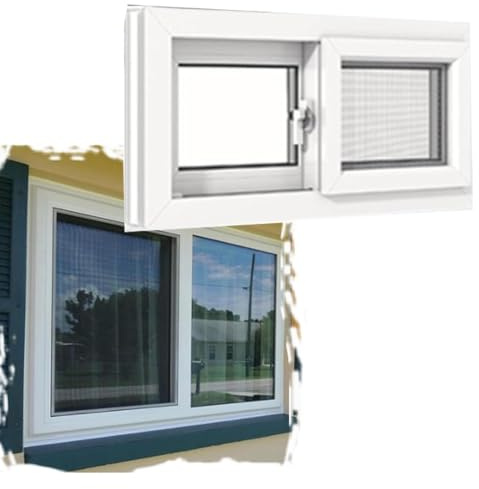 ZIUSFAC Haushaltsfenster Kellerfenster Horizontal Verschiebbare Fenster Ersatzfenster Mit Bildschirm Spielhäus Schuppenfenster 35 40 45 50 55 60cm(White,(WxH) 70x30cm/28x12)