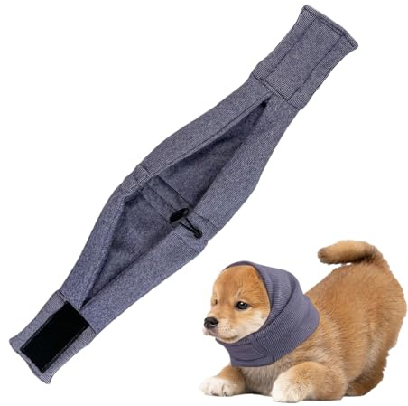 Protection des Oreilles de Chien, Capuche de Protection pour Chien | Cache-Oreilles Confortable, en Cas d'orage, Concert, Sommeil, Lieu de Travail, Soins de Voyage d'hiver, réduction du Bruit