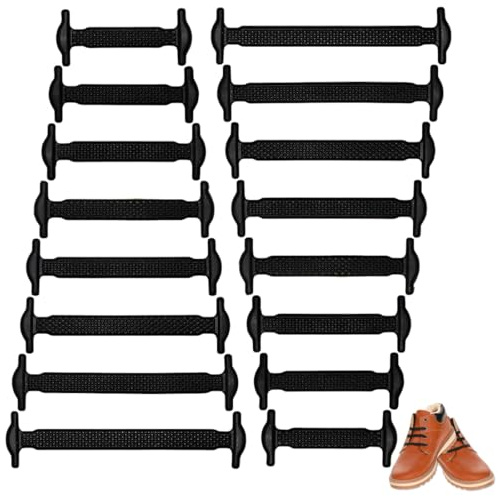 BCHKO Lacci Elastici in Silicone Senza Nodo per Adulti e Bambini, Lacci in Gomma per Sneakers, Stivali e Scarpe Casual