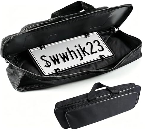 Kennzeichen Tasche 45x14 cm, Kennzeichentasche für KFZ-Händler, Zulassungsdienste & Werkstätten - Extra Robust, Geräumig, Sicher - fü Aufbewahrung und Organisation von Nummernschildern