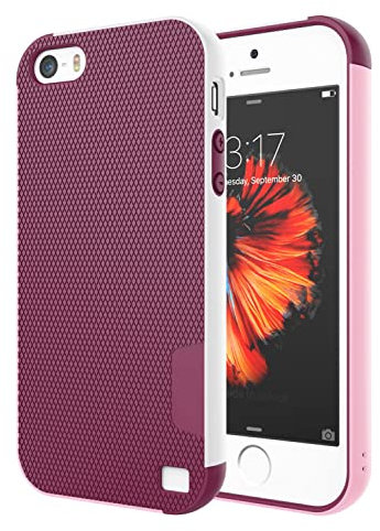 Jeylly for iPhone 5/5S/SE 2016 Case, [3 Color] Slim Hybrid Impact Rugged Soft TPU & Hard PC Bumper Shockproof Protective Anti-slip Case Cover Shell for iPhone 5/5s/SE - Wine