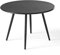 Oviala Table Basse de Jardin Ronde en métal Gris Anthracite 40 cm - Palavas