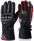 BORLENI Winter Motorradhandschuhe Herren, Motorrad Handschuhe Herr Warm Winterhandschuhe Wasserdicht Winddichte mit Touchscreen Knöchelschutz Rot L