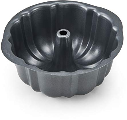 Instant Pot Official Non-Stick Fluted Cake Pan, 7-Inch, Gray - Versatile Baking Mold for Bundt Cakes, Lasagna, Macaroni and Cheese, Casseroles, and More - Compatible with 6-Quart and 8-Quart Cookers