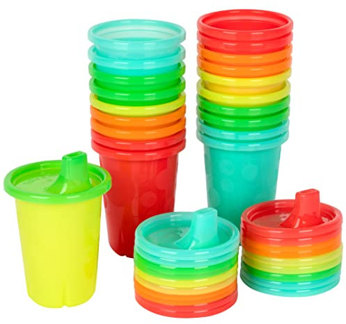 The First Years Take & Toss Spill Proof Sippy Cups Value Pack, Rainbow, 20-Pieces