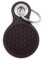 Samunshi® Blume des Lebens Schlüsselanhänger Leder Gravur Motiv für Männer und Frauen Individuell Schlüssel Anhänger Geschenk 8x4,8cm dunkel braun/graviert