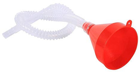 Entonnoir en plastique de voiture avec tuyau souple, entonnoir de remplissage en plastique universel pour véhicule avec bec verseur de tuyau souple Outil pour huile Bec verseur