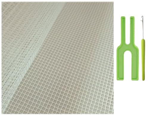 Nother 100 x 150 cm leerer Teppichhaken aus Netzstoff, Knüpfhaken, Teppichherstellung, Tapisserie-Set, Werkzeug für Stickerei, Basteln, Dekoration