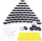 Qoosea 60 Pièces Pots Cosmétiques Vide en Plastique Clair De Voyage Conteneurs Cosmétiques Pot Échantillon avec Mini Spatule et étiquette pour Lotion, Crème, Maquillage (5g / 5ml, Noir)