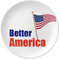 Make Future America USA Better Plate Assiette décorative en porcelaine