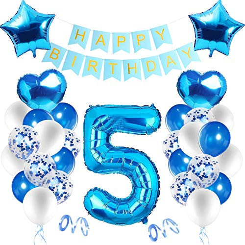 Geburtstagsdeko Jungen 1 Jahr,Luftballon 1. Geburtstag Blau,Happy Birthday Dekoration Zahl,Nummerndekoration,Luftballon 1. Geburtstag Junge Deko,Folienballon 1 (5)