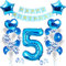 Geburtstagsdeko Jungen 1 Jahr,Luftballon 1. Geburtstag Blau,Happy Birthday Dekoration Zahl,Nummerndekoration,Luftballon 1. Geburtstag Junge Deko,Folienballon 1 (5)