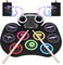 Anpro Batteria Elettronica, 9 Praticare Drum Pads con 2 Bacchette Pedali, Schermo LED, Portatile Tavolo Pieghevole Digitale Tamburo Set, Adatto a Bambini, Adulti e Principianti, Regalo di Compleanno