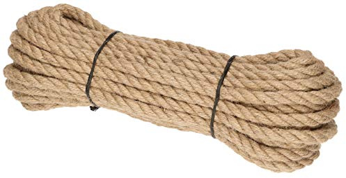 KOTARBAU® Cuerda de Yute Natural de 12 mm x 15 m, Cuerda Fuerte para Manualidades, Bricolaje, Decoración, Cuerda Resistente, Cuerda para Embalaje, jardinería, Cuerda Yute Gorda, Cuerda macramé