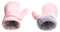 SEYUFN Handschuhe für Babys, Winter, Futter aus Molton, für Kleinkinder, Jungen, warm, weich, für Babys, Mädchen, Handschuhe, verstellbar im Freien (Rosa, M)