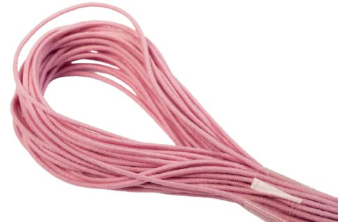 Elastische Kordeln/Hutgummi 1,5 mm dick in 19 Farben 06 / pink 10 m