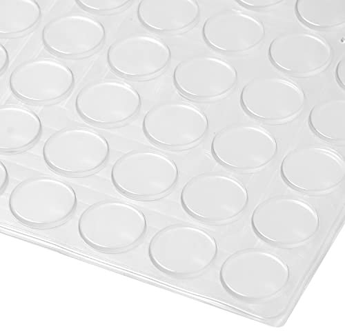Parachoques de Cristal no Adhesivos para Mesa, Almohadillas Antideslizantes de Vidrio, Parachoques de Silicona para mesas de Vidrio (Redondo, 20 mm x 2 mm, 36 Piezas)
