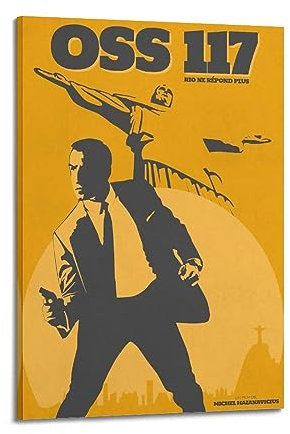 VZRSQZK OSS 117 Kairo, Den of Spies, Filmposter, dekoratives Gemälde, Leinwand, Wandposter und Kunstdruck, modernes Familienschlafzimmer-Dekor-Poster, 60 x 90 cm