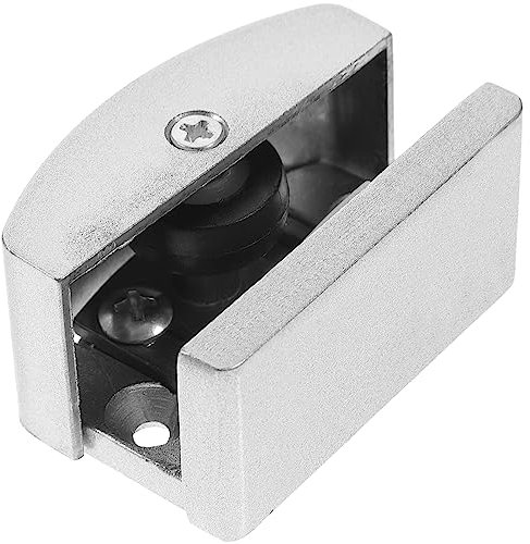 TOVINANNA Glass Sliding Door Floor Guide, 304 Stainless Steel Floor Bottom Guide Replacement Floor Roller Guide Sliding Door Repair Accessories for Frameless Sliding Glass Doors