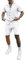 Herren Sommer Sportanzug 2 Teiliges Outfit Sport Set Kurzarm T-Shirts Kurze Hose Männer Business Polo Hemd Mit Revers Mode Sporthose Freizeitanzug A-White XXL