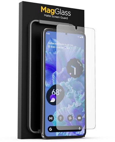 magglass Protector de pantalla para Pixel 8 de vidrio templado con fácil aplicador (mate)