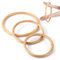 Blueweenly Wing Chun Kung Fu Trainingsgeräte 3 Stück Rattan Ring Naturholz Ringe für Training, 7, 9, 11 Zoll