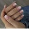 False Nails Medium stick on nails for women impress nail spress on Square French Manicure Fake Tips Press On Full Cover Nails