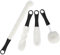 MASTERTOP Flaschenbürste Schwamm Set, 4-Teiliges Flaschenreiniger Bürste mit Körnig Schwammkopf für Vollständige Reinigung, Waschbürste Gläserbürste Reinigungsbürste für Babyflasche, Tassen, Kessel