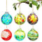 Handgeblasene Glasornamente | Kreative geblasene Glaskugel – Glas-Weihnachtsschmuck, hängende Glaskugeln für Zuhause, Outdoor, Fenster, Terrasse, Garten