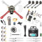 HAWK'S WORK F450 Drohnen Bausatz, DIY Quadcopter Set, Rahmen + Pixhawk + GPS + Power Modul + ESC + Bürstenloser Motor + Propeller + Akku + RC Sender & Empfänger + Zubehör + Anleitung Buch & Video (A)